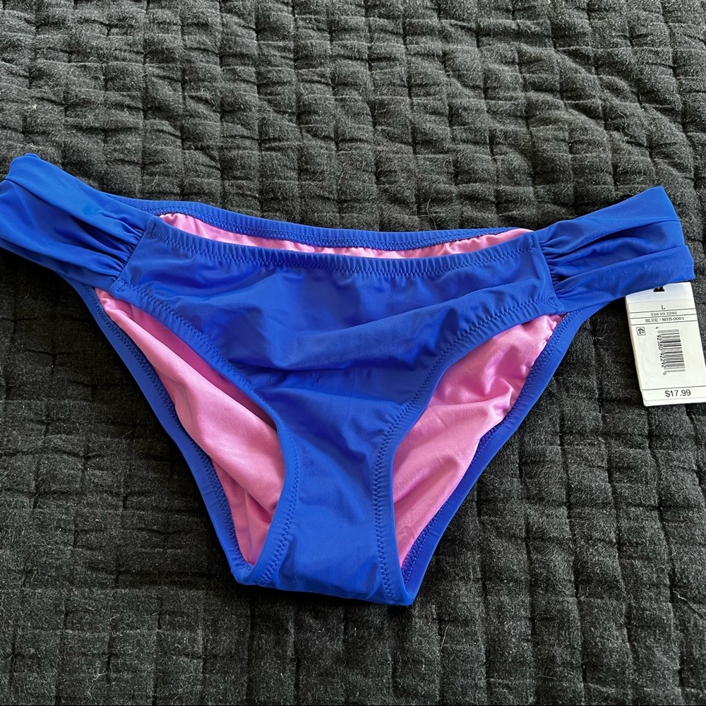 NWT Shade & Shore Blue Bikini Bottoms